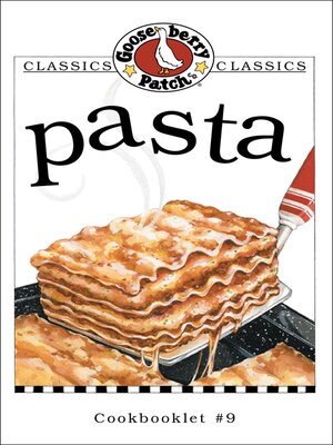 cover image of Pasta Cookbook